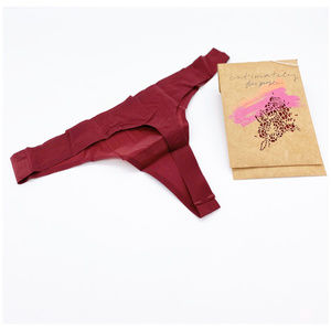 Free People Intimately Maroon Thong XS